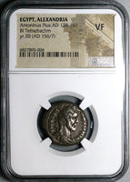 156 NGC VF Antoninus Pius Egypt Alexandria Tetradrachm Emperor Horseback Horse (23123003C)