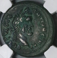 146 NGC Ch VF Antoninus Pius Roman Egypt Alexandria Year 10 Sarapis Bust Pedigree (23111604C)