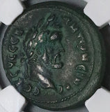 146 NGC Ch VF Antoninus Pius Roman Egypt Alexandria Year 10 Sarapis Bust Pedigree (23111604C)
