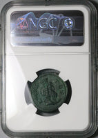 146 NGC Ch VF Antoninus Pius Roman Egypt Alexandria Year 10 Sarapis Bust Pedigree (23111604C)