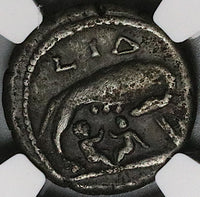 150 NGC Ch F Antoninus Pius Egypt Alexandria Tetradrachm Wolf Twins Romulus Remus (24081002C)