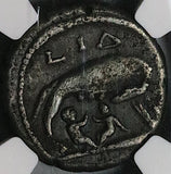 150 NGC Ch F Antoninus Pius Egypt Alexandria Tetradrachm Wolf Twins Romulus Remus (24081002C)