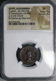 272 NGC XF Aurelian Egypt Alexandria Tetradrachm Legionary Eagle Vexilla Year 4 5/5 4/5 Pedigree (26092502C)