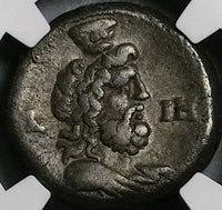 154 NGC Ch F Faustina Jr. Roman Egypt Alexandria Tetradrachm Serapis Bust 5/5 (24080702C)