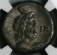 154 NGC Ch F Faustina Jr. Roman Egypt Alexandria Tetradrachm Serapis Bust 5/5 (24080702C)