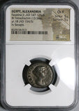 154 NGC Ch F Faustina Jr. Roman Egypt Alexandria Tetradrachm Serapis Bust 5/5 (24080702C)