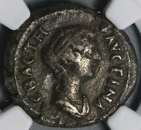151 NGC Ch F Faustina Jr Egypt Alexandria Tetradrachm Helios Bust UNPUBLISHED (24081001C)