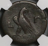 162 NGC F Faustina Jr Egypt Alexandria Diobol Eagle Marcus Aurelius Rare (24010602C)