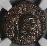 295 NGC Ch VF Galerius Egypt Alexandria Potin Tetradrachm Nike Rare (26031002C)