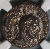 295 NGC Ch VF Galerius Egypt Alexandria Potin Tetradrachm Nike Rare (26031002C)