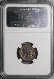 295 NGC Ch VF Galerius Egypt Alexandria Potin Tetradrachm Nike Rare (26031002C)