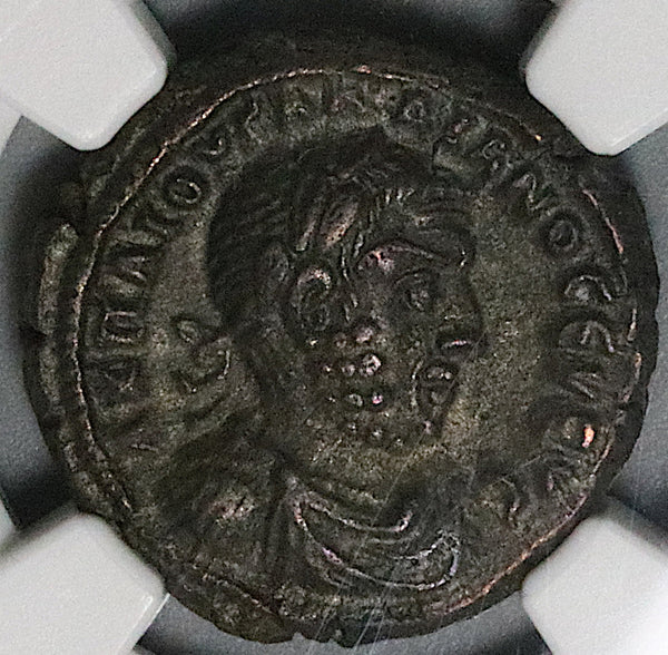 258 NGC AU Star Gallienus Egypt Alexandria Tetradrachm Serapis Bust Pedigree (23080202C)