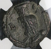 258 NGC AU Star Gallienus Egypt Alexandria Tetradrachm Serapis Bust Pedigree (23080202C)