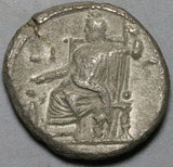 131 Hadrian Alexandria Egypt Tetradrachm Ch VF Sarapis Throne Year 16 (26102303R)