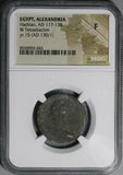 130 NGC F Hadrian Egypt Alexandria Tetradrachm Travel Series Year 15 (26071901C)