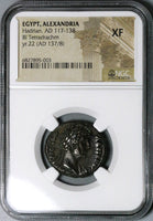 137 NGC XF Hadrian Egypt Alexandria Tetradrachm Roman Empire Pronoia Phoenix (23101901C