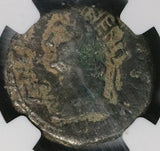 66 NGC F Nero Augustus Bust Egypt Alexandria Tetradrachm Year 13 (26071902C)