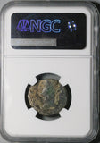 66 NGC F Nero Augustus Bust Egypt Alexandria Tetradrachm Year 13 (26071902C)
