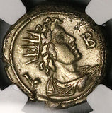 244 NGC Ch XF Egypt Alexandria Philip I Tetradrachm Sol Bust Rare Silvering (25112802C)