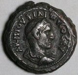 246 Philip I Egypt Alexandria Tetradrachm  Ch VF Nike Victory Year 4 Δ (26102502R)