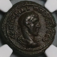 246 NGC Ch VF Egypt Alexandria Philip I Tetradrachm Nike Inscribing Shield Pedigree (23111002C)