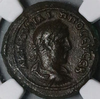 246 NGC Ch VF Egypt Alexandria Philip I Tetradrachm Nike Inscribing Shield Pedigree (23111002C)