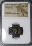 246 NGC Ch VF Egypt Alexandria Philip I Tetradrachm Nike Inscribing Shield Pedigree (23111002C)