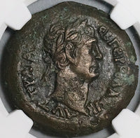 111 NGC XF Trajan Alexandria Roman Egypt Drachm Serapis Greek Temple (23081101C)