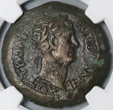 111 NGC XF Trajan Alexandria Roman Egypt Drachm Serapis Greek Temple (23081101C)