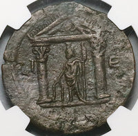 111 NGC XF Trajan Alexandria Roman Egypt Drachm Serapis Greek Temple (23081101C)