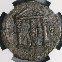 111 NGC XF Trajan Alexandria Roman Egypt Drachm Serapis Greek Temple (23081101C)