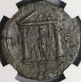 111 NGC XF Trajan Alexandria Roman Egypt Drachm Serapis Greek Temple (23081101C)