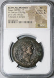 111 NGC XF Trajan Alexandria Roman Egypt Drachm Serapis Greek Temple (23081101C)