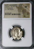 253 NGC XF Valerian I Egypt Alexandria Tetradrachm Zeus Bust Year 1 Coin (24042701C)