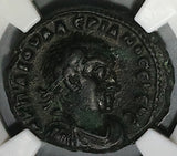 259 NGC Ch VF Valerian I Egypt Alexandria Tetradrachm Eagle Year 7 (26061302C)