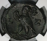 259 NGC Ch VF Valerian I Egypt Alexandria Tetradrachm Eagle Year 7 (26061302C)
