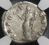 137 NGC Ch F Aelius Caesar Roman Empire Denarius Felicitas Hadrian (26042303C)