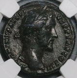 147 NGC VF Roman Empire Antoninus Pius AS Shields Ancilia Legions (26080401C)