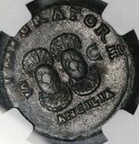 147 NGC VF Roman Empire Antoninus Pius AS Shields Ancilia Legions (26080401C)