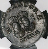 147 NGC VF Roman Empire Antoninus Pius AS Shields Ancilia Legions (26080401C)