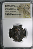 140 NGC Ch VF Fine Style Antoninus Pius Roman Empire AE As Caduceus (25111804C)
