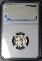 148 Antoninus Pius NGC Ch AU Roman Empire Denarius Aequitas Scales (24020701C)