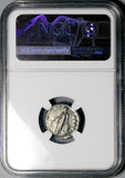 151 NGC Ch VF Antoninus Pius Roman Empire Denarius Annona Modius Ship (26070502C)
