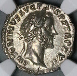 158 NGC Ch XF Antoninus Pius Roman Empire Denarius 20th Year Commemorative Emperor Sacrificing (25011503C)