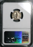 158 NGC Ch XF Antoninus Pius Roman Empire Denarius 20th Year Commemorative Emperor Sacrificing (25011503C)