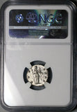 154 NGC AU Antoninus Pius Roman Empire AR Denarius Fortuna Rudder (25090702C)