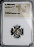 139 NGC Ch F Marcus Aurelius Antoninus Pius Roman Empire Denarius (26070503C)