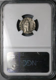 138 NGC VF Caesar Antoninus Pius Roman Empire Denarius Rare Pietas (24120801C)