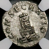 161 NGC VF Antoninus Pius Roman Empire Denarius Funeral Pyre Posthumous (26070501C)