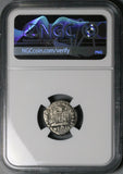 158 NGC Antoninus Pius Roman Empire Denarius Augustus Temple Scarce (26042802C)